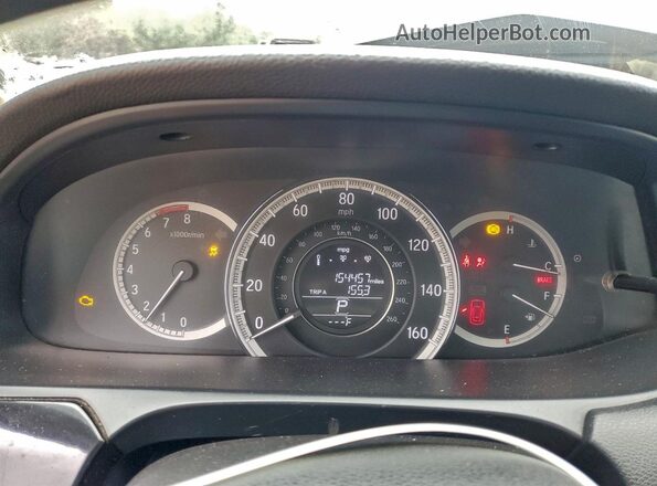 1HGCR2F30GA184569 2016 HONDA ACCORD Серый Вид щитка приборов