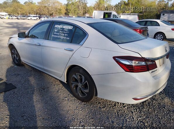 1HGCR2F34GA093157 2016 HONDA ACCORD Белый Задняя левая четверть