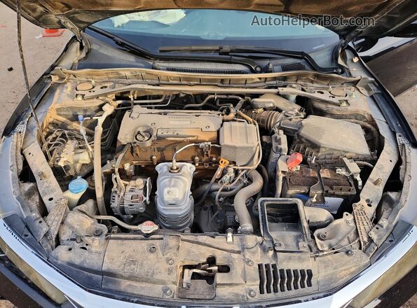 1HGCR2F52HA303676 2017 HONDA ACCORD Черный Вид задней части салона