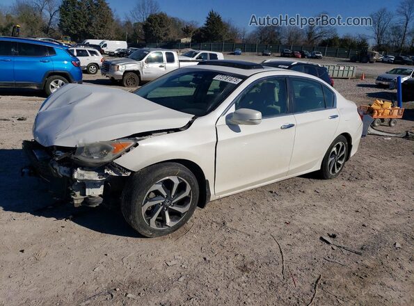 1HGCR2F79GA212159 2016 HONDA ACCORD Белый Передняя левая четверть