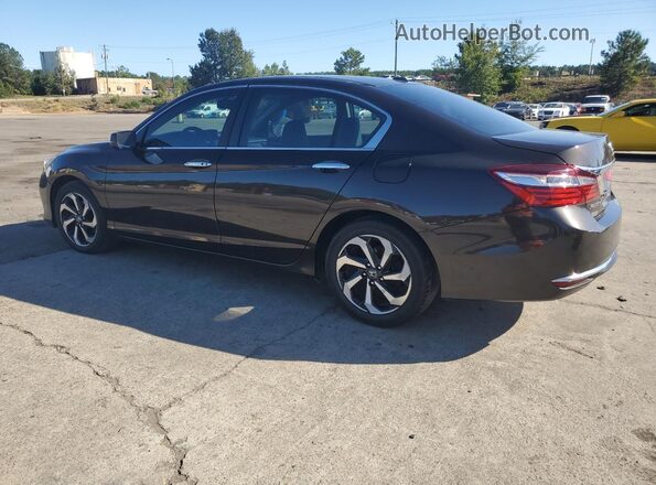 1HGCR2F87GA009666 2016 HONDA ACCORD Коричневый Задняя левая четверть