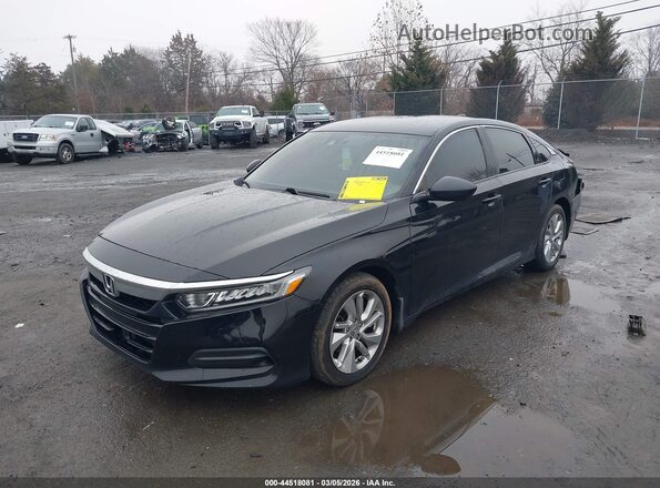 1HGCV1F14KA146100 2019 HONDA ACCORD Black Передня ліва чверть
