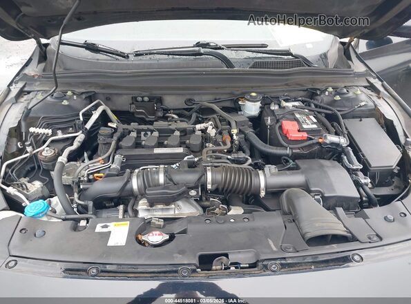 1HGCV1F14KA146100 2019 HONDA ACCORD Black Вид ззаду