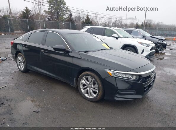 1HGCV1F14KA146100 2019 HONDA ACCORD Black Передня права чверть