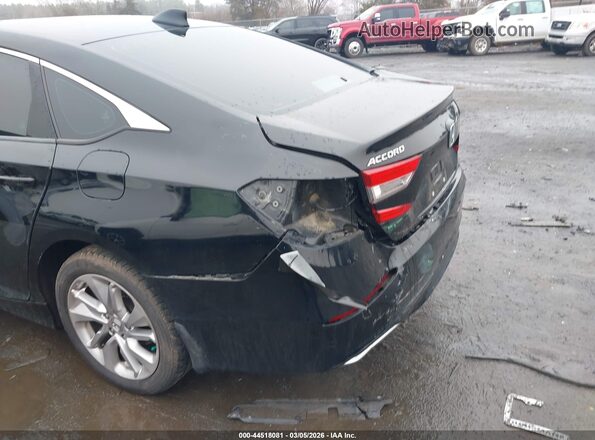 1HGCV1F14KA146100 2019 HONDA ACCORD Black Вид спереду
