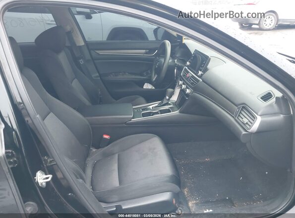 1HGCV1F14KA146100 2019 HONDA ACCORD Black Вид салону спереду