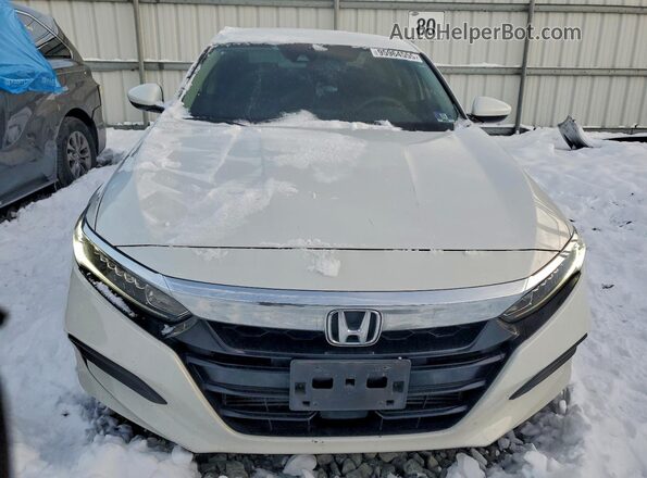 1HGCV1F14KA155864 2019 HONDA ACCORD Белый Вид спереди