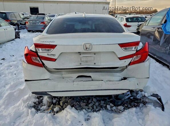 1HGCV1F14KA155864 2019 HONDA ACCORD Белый Вид сзади