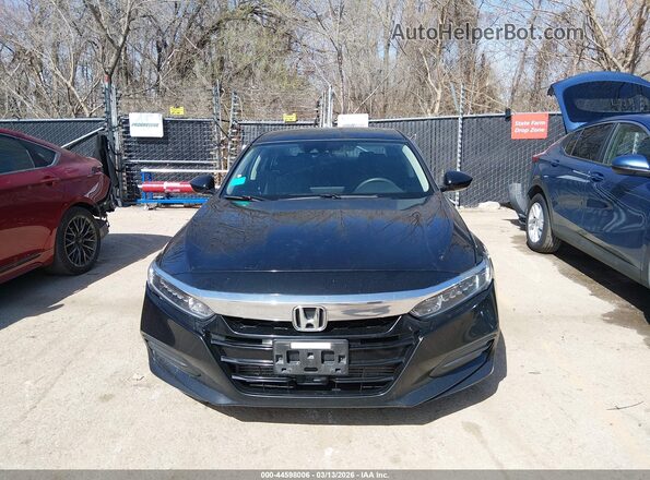 1HGCV1F17JA104650 2018 HONDA ACCORD Черный Вид задней части салона