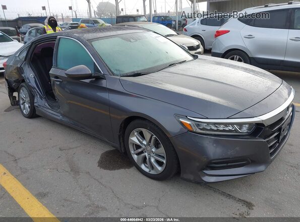 1HGCV1F1XKA082712 2019 HONDA ACCORD Gray Przód prawy