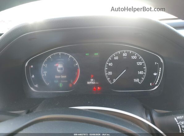 1HGCV1F1XKA165945 2019 HONDA ACCORD Белый Вид задних сидений