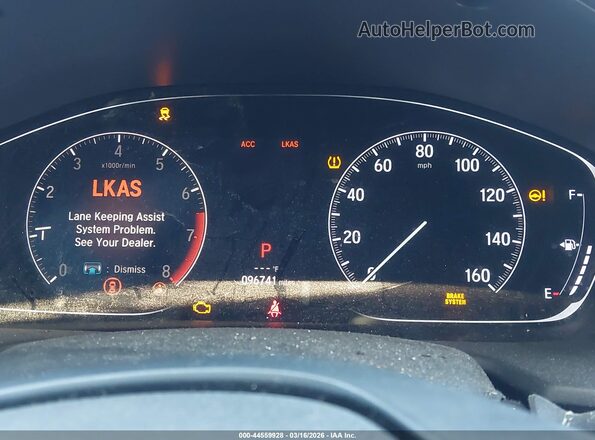 1HGCV1F30KA105691 2019 HONDA ACCORD Синий Вид задних сидений