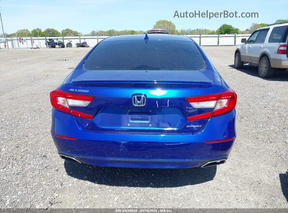 1HGCV1F30KA105691 2019 HONDA ACCORD Синий 