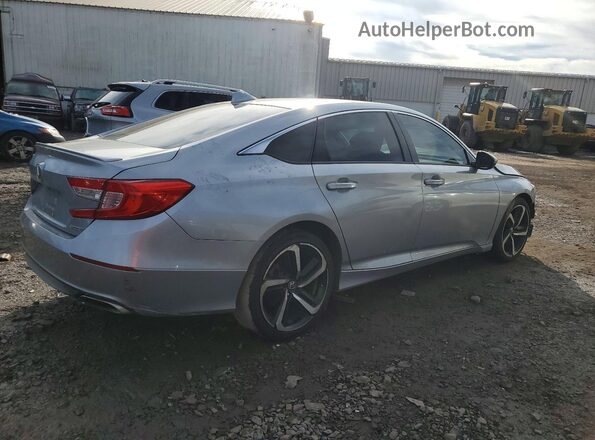 1HGCV1F30KA174574 2019 HONDA ACCORD Серебряный Задняя правая четверть