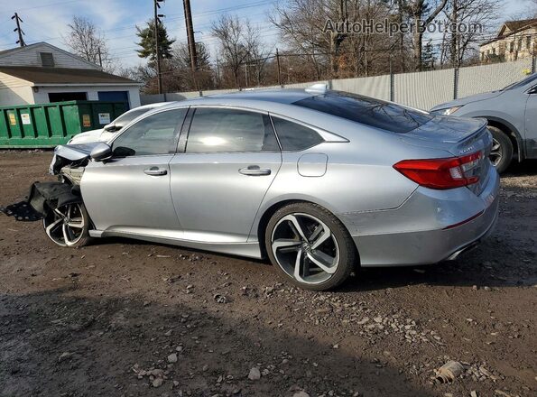 1HGCV1F30KA174574 2019 HONDA ACCORD Серебряный Задняя левая четверть
