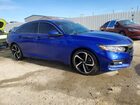 2019 Honda Accord Sport Синий vin: 1HGCV1F31KA099755