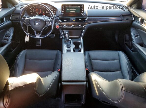 1HGCV1F31KA099755 2019 HONDA ACCORD Синий Вид панели приборов