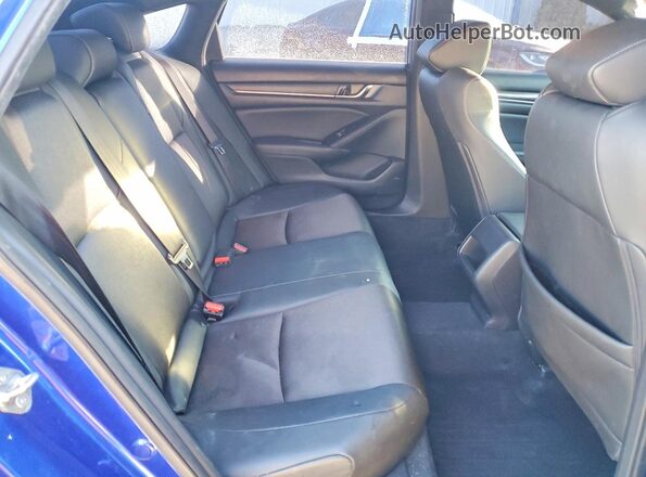 1HGCV1F31KA099755 2019 HONDA ACCORD Синий Вид задних сидений