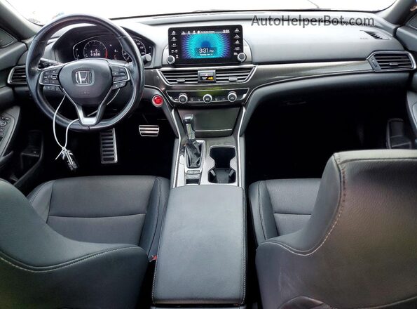 1HGCV1F32MA028504 2021 HONDA ACCORD Белый Вид панели приборов