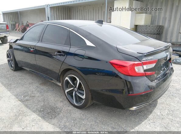 1HGCV1F34KA024726 2019 HONDA ACCORD Черный Задняя левая четверть