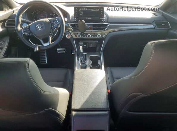 1HGCV1F34KA055877 2019 HONDA ACCORD Серый Вид панели приборов