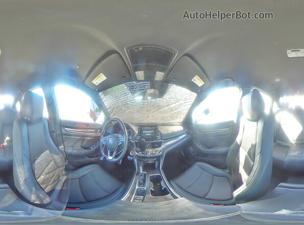 1HGCV1F34KA055877 2019 HONDA ACCORD Серый Вид наклейки с VIN-кодом