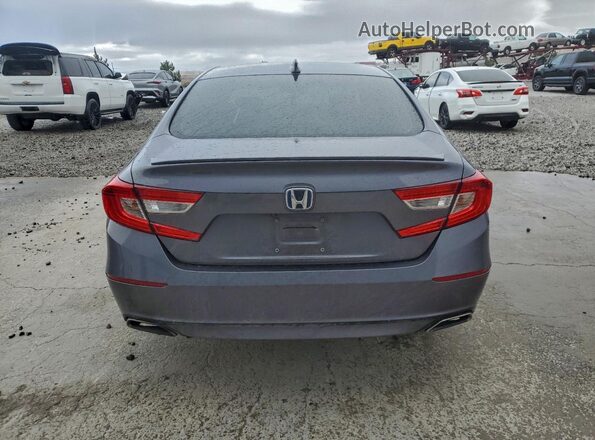 1HGCV1F34KA125538 2019 HONDA ACCORD Серый Вид сзади