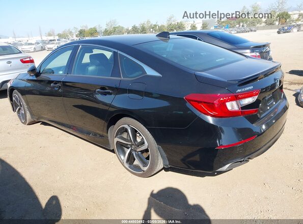 1HGCV1F34NA057682 2022 HONDA ACCORD Черный Задняя левая четверть