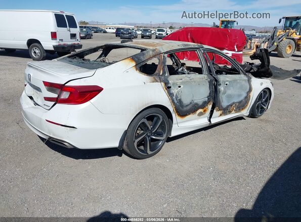 1HGCV1F35KA016408 2019 HONDA ACCORD Белый Задняя правая четверть
