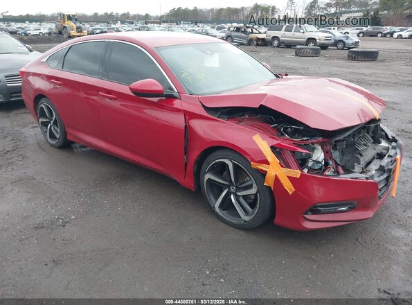 1HGCV1F35KA127086 2019 HONDA ACCORD Red წინა მარჯვენა