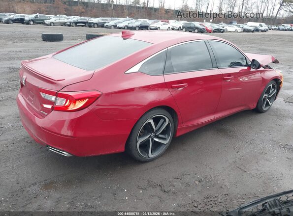1HGCV1F35KA127086 2019 HONDA ACCORD Red უკანა მარჯვენა