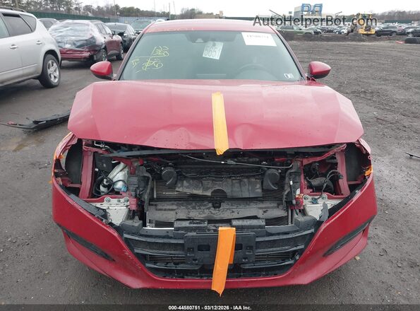 1HGCV1F35KA127086 2019 HONDA ACCORD Red ხელსაწყოთა პანელის ხედი