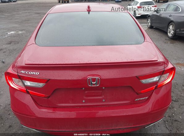 1HGCV1F35KA127086 2019 HONDA ACCORD Red 