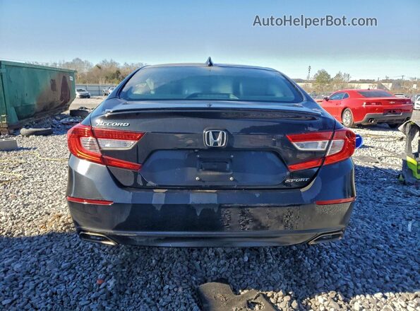 1HGCV1F35KA131168 2019 HONDA ACCORD Black Widok z tyłu