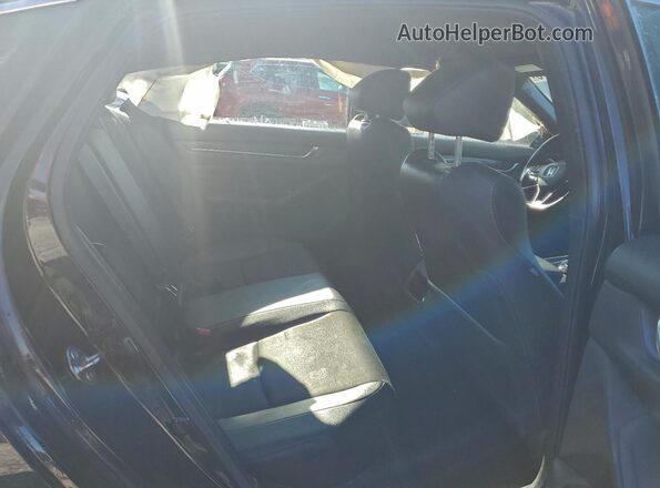 1HGCV1F35KA131168 2019 HONDA ACCORD Black Widok tylnych siedzeń