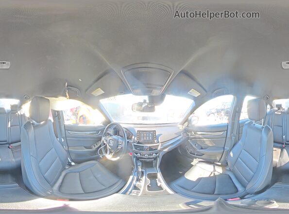 1HGCV1F35KA131168 2019 HONDA ACCORD Black Widok naklejki z numerem VIN
