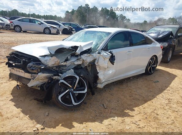 1HGCV1F35NA080954 2022 HONDA ACCORD Белый Передняя левая четверть