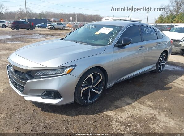 1HGCV1F35NA082316 2022 HONDA ACCORD Серый Передняя левая четверть