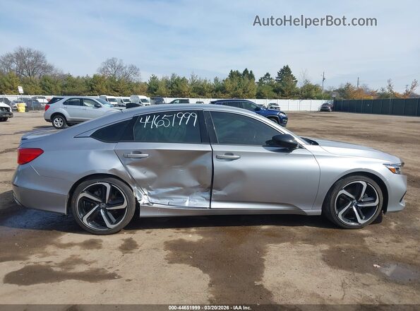 1HGCV1F35NA082316 2022 HONDA ACCORD Серый Вид задней части салона