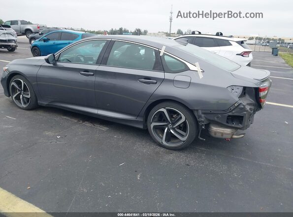 1HGCV1F36KA024601 2019 HONDA ACCORD Серый Задняя левая четверть