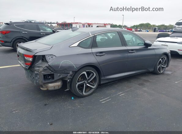 1HGCV1F36KA024601 2019 HONDA ACCORD Серый Задняя правая четверть