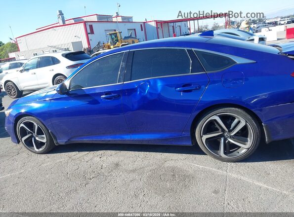 1HGCV1F36KA045741 2019 HONDA ACCORD Синий Панорамный вид салона 360°