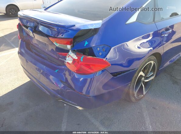 1HGCV1F36KA045741 2019 HONDA ACCORD Синий 