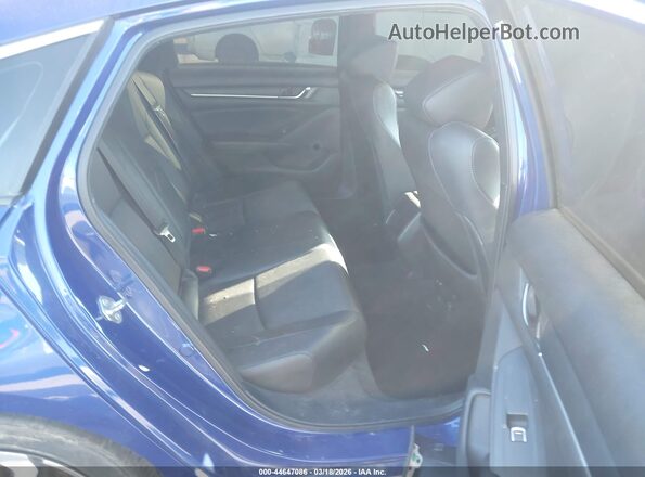 1HGCV1F36KA045741 2019 HONDA ACCORD Синий Вид наклейки с VIN-кодом