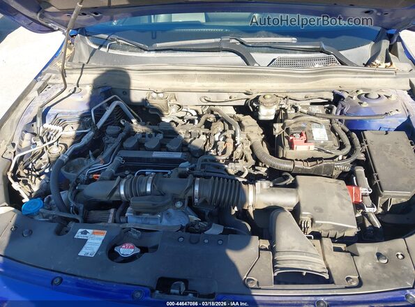 1HGCV1F36KA045741 2019 HONDA ACCORD Синий Вид сзади