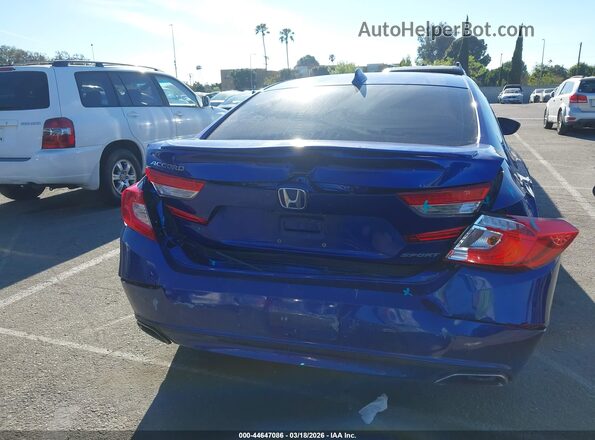 1HGCV1F36KA045741 2019 HONDA ACCORD Синий 