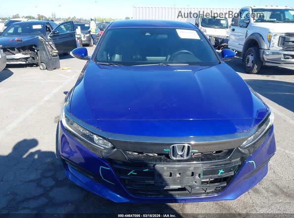 1HGCV1F36KA045741 2019 HONDA ACCORD Синий Вид щитка приборов
