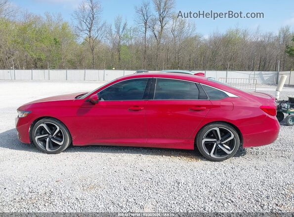 1HGCV1F36KA051099 2019 HONDA ACCORD Красный Панорамный вид салона 360°