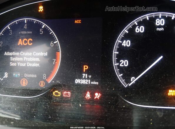 1HGCV1F36KA146908 2019 HONDA ACCORD White Widok tylnych siedzeń
