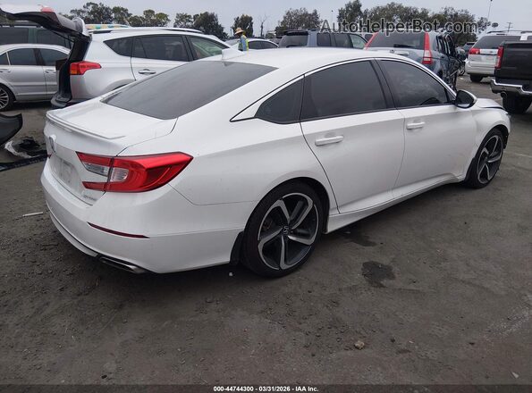 1HGCV1F36KA146908 2019 HONDA ACCORD White Tył prawy